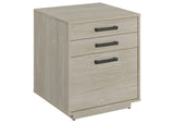 Loomis 3-drawer Home Office File Cabinet Whitewashed Grey