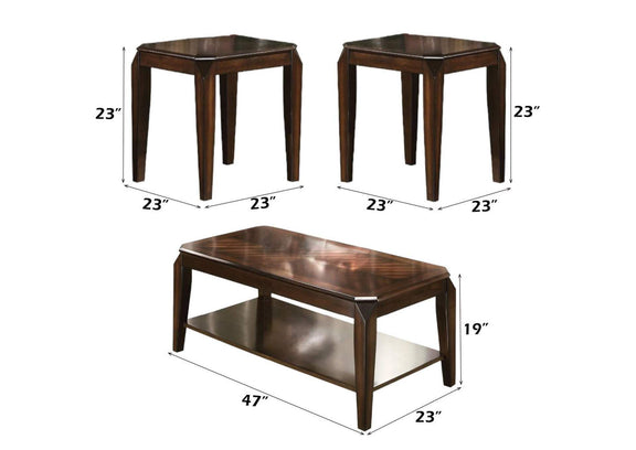 80655 Docila 3Pc Pack Coffee and End Set