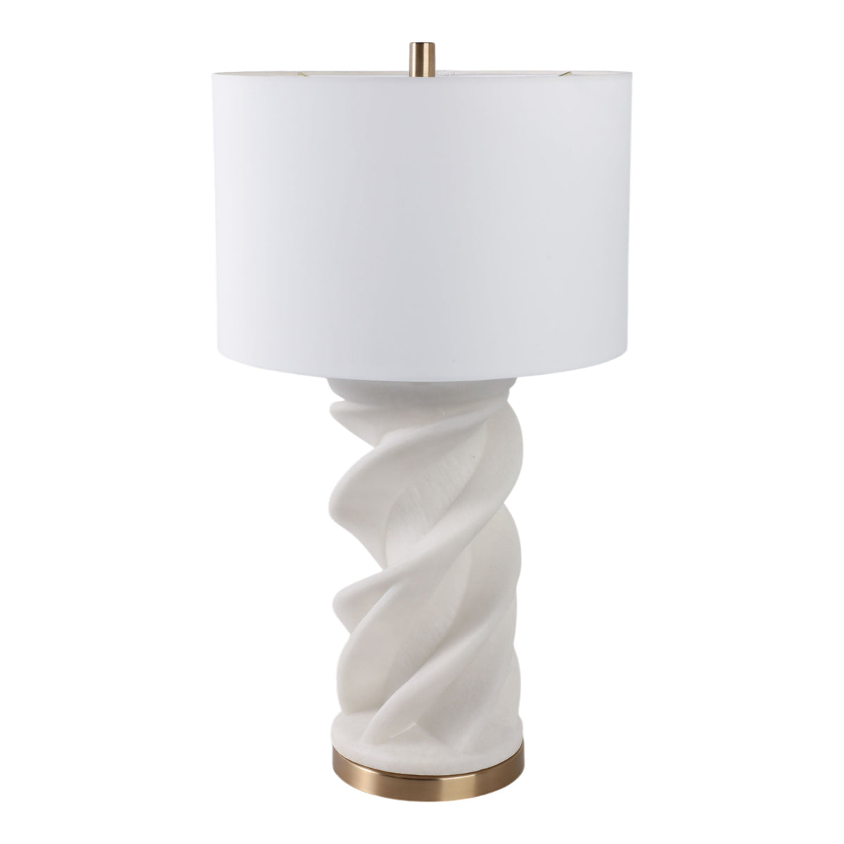 Kauna Quartz Resin Table Lamp - White