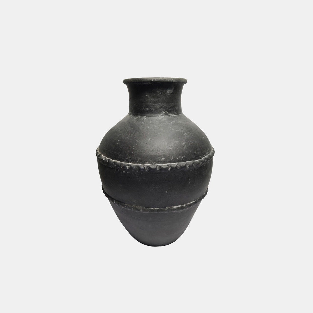 16" Traditional Terracotta Vase - Black