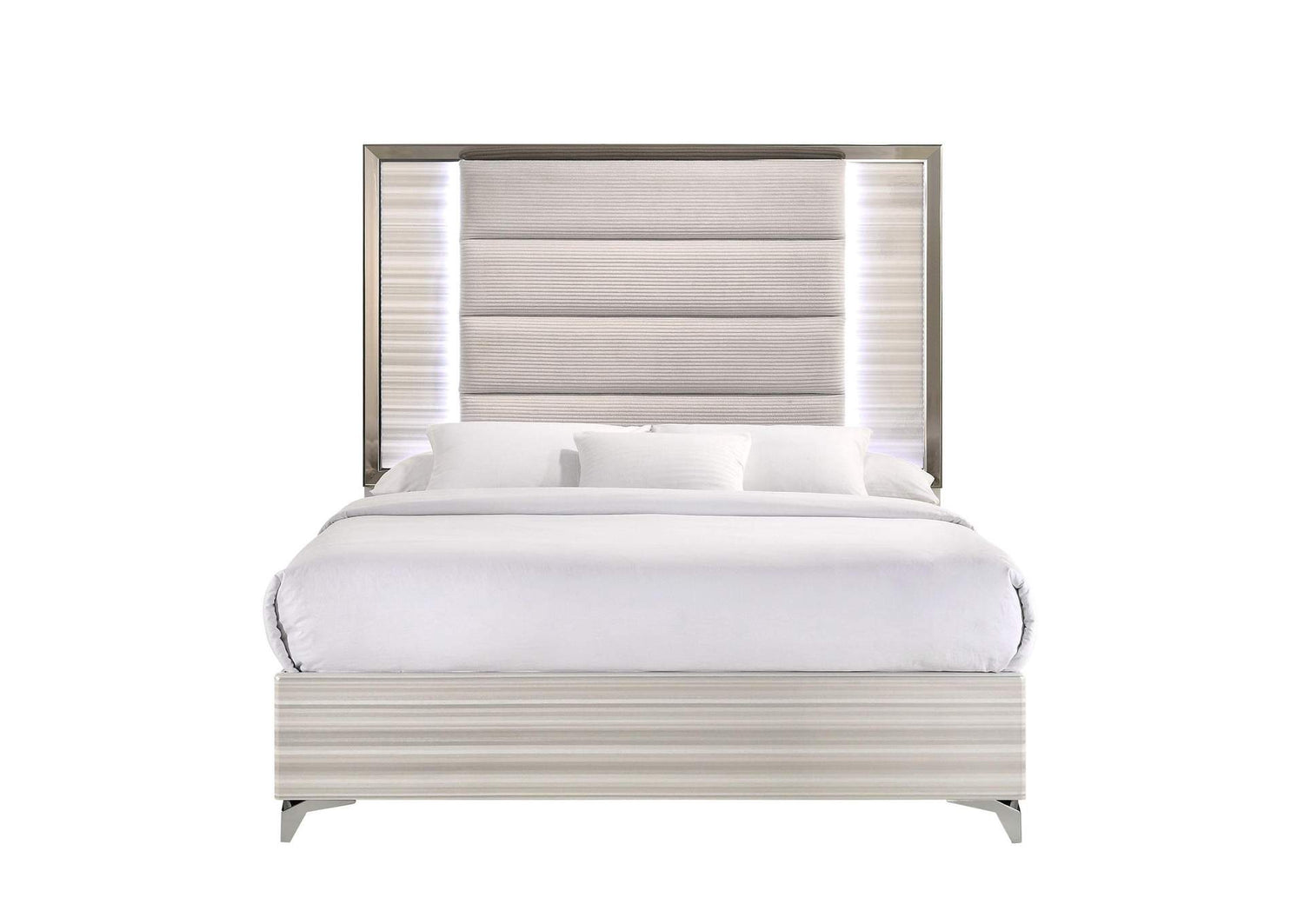 ZAMBRANO-WHITE-QB_W_LED ZAMBRANO WHITE QUEEN BED WITH LED