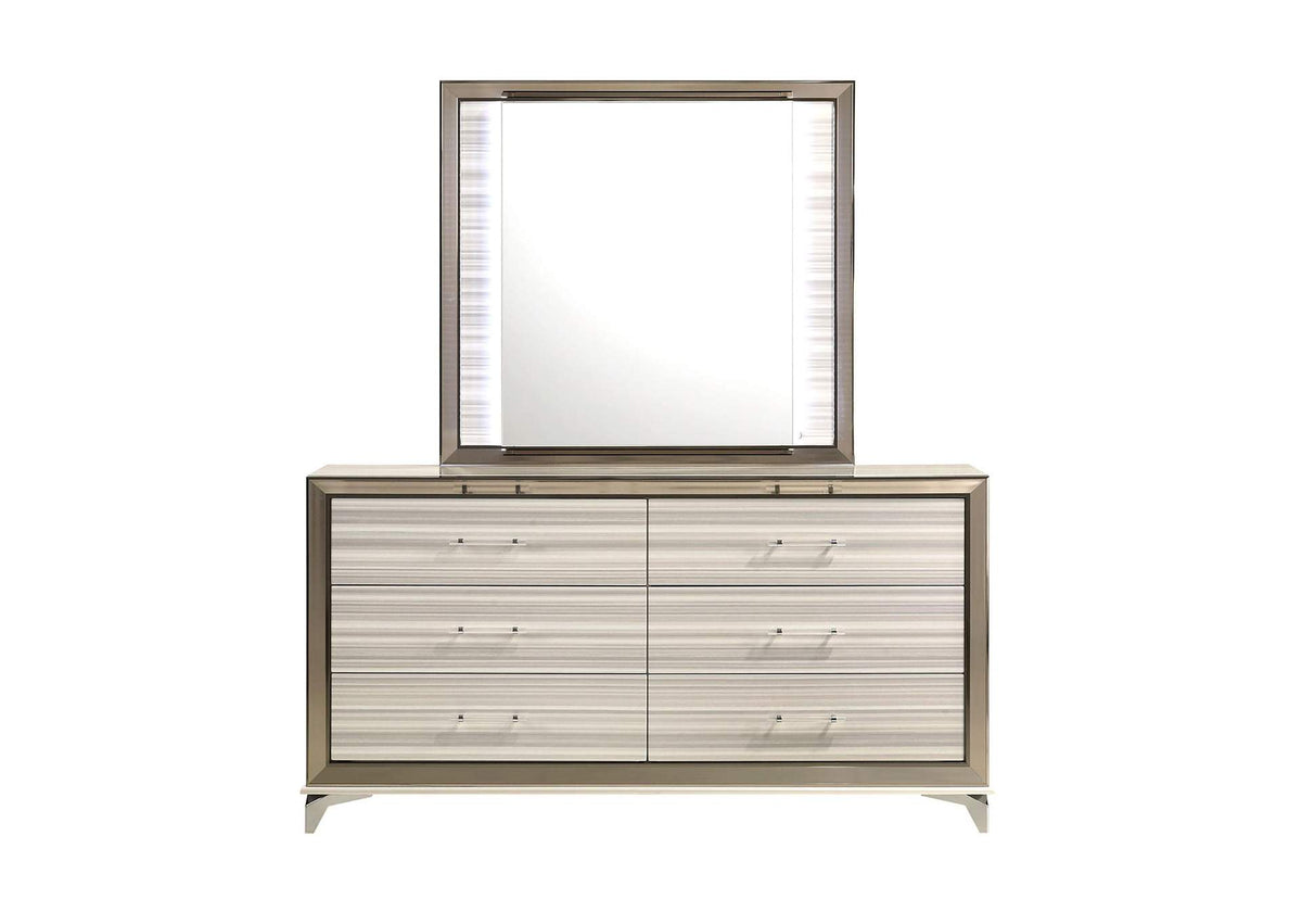ZAMBRANO-WHT-MR_W_LED ZAMBRANO WHITE MIRROR WITH LED