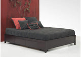 SP23D6 Simple Wood Storage Bed In Espresso