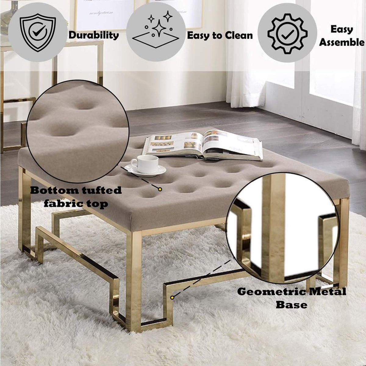 81625 Damien Cocktail Ottoman