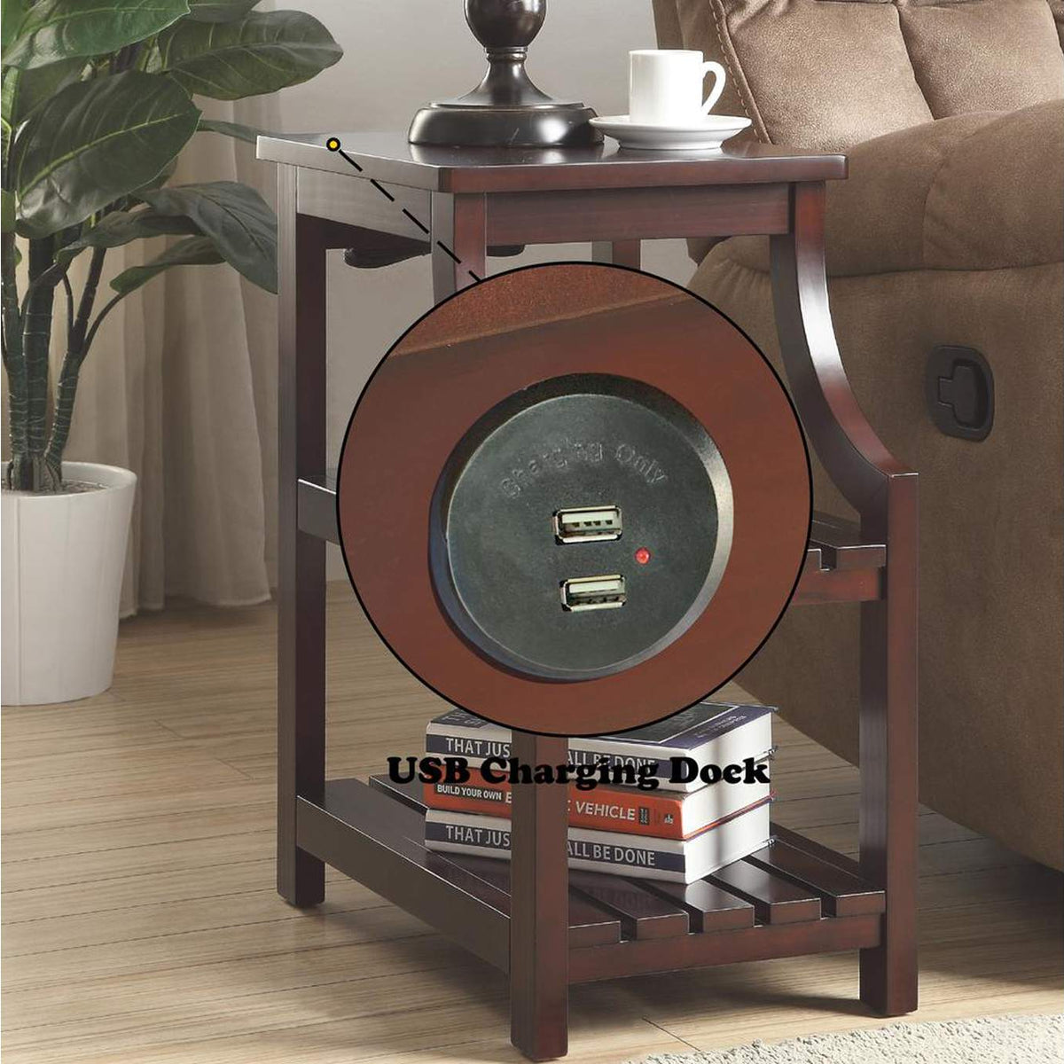 81955 Wasaki Accent Table with USB