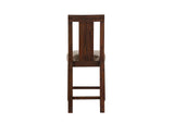 3F4170 Meadow Solid Wood Upholstered Kitchen Counter Stool In Brick Brown (Set of 2)