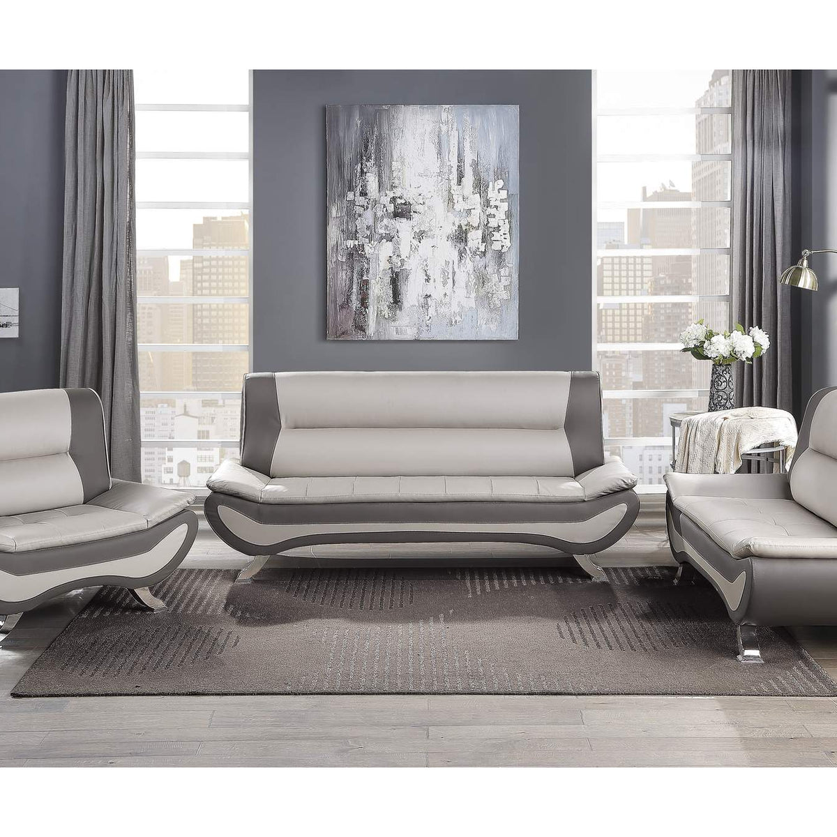 8219BEG-2 Veloce Love Seat