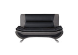 8219BLK-2 Veloce Love Seat