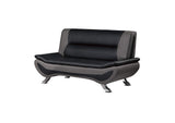 8219BLK-2 Veloce Love Seat