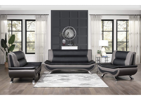 8219BLK-2 Veloce Love Seat