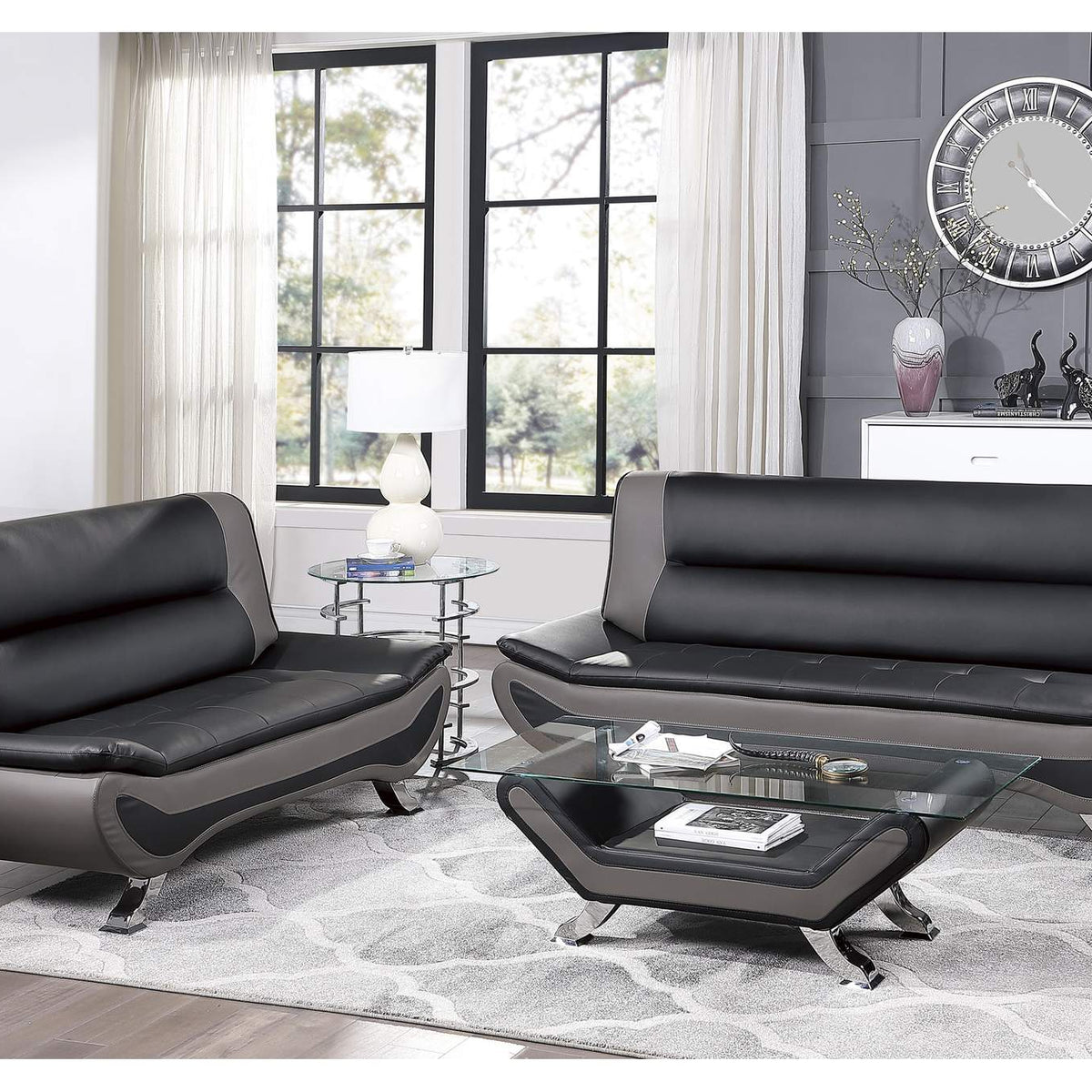 8219BLK-3 Veloce Sofa