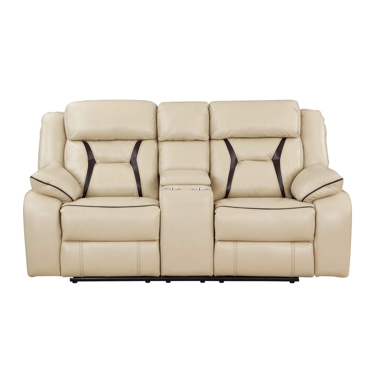 8229NBE-2PW Amite Power Double Reclining Love Seat with Center Console