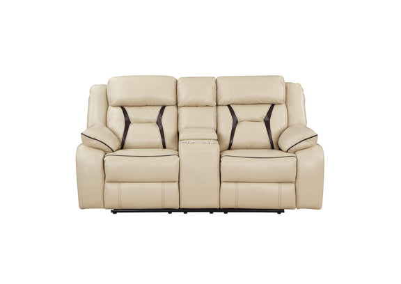 8229NBE-2PW Amite Power Double Reclining Love Seat with Center Console