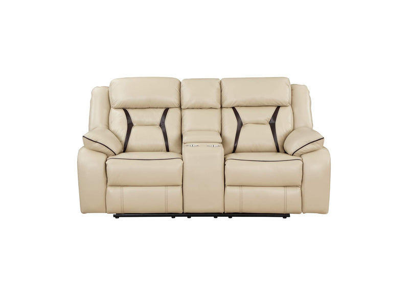 8229NBE-2PW Amite Power Double Reclining Love Seat with Center Console
