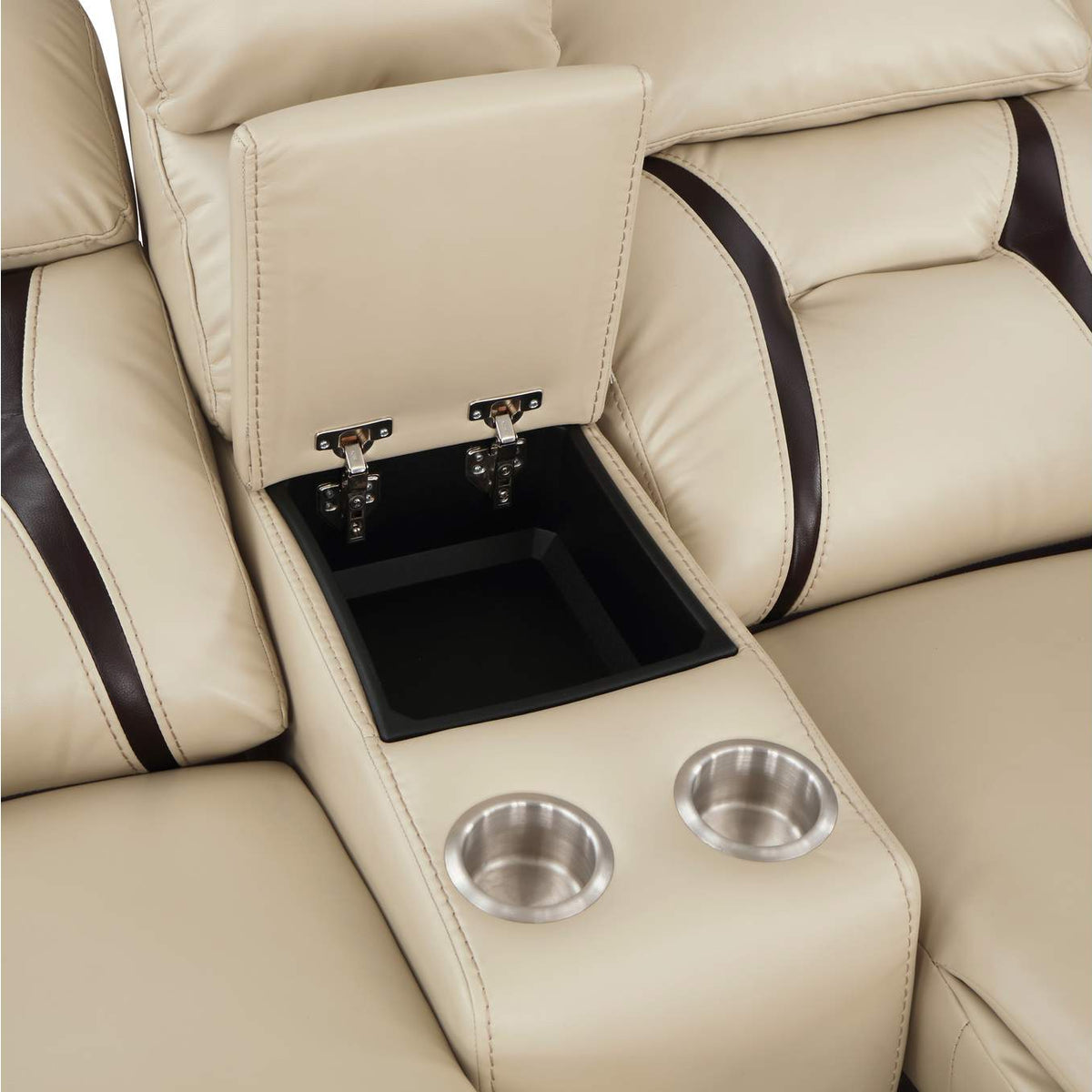 8229NBE-2 Amite Double Reclining Love Seat with Center Console