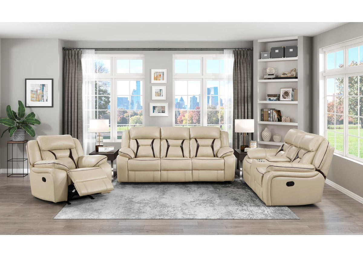 8229NBE-2 Amite Double Reclining Love Seat with Center Console
