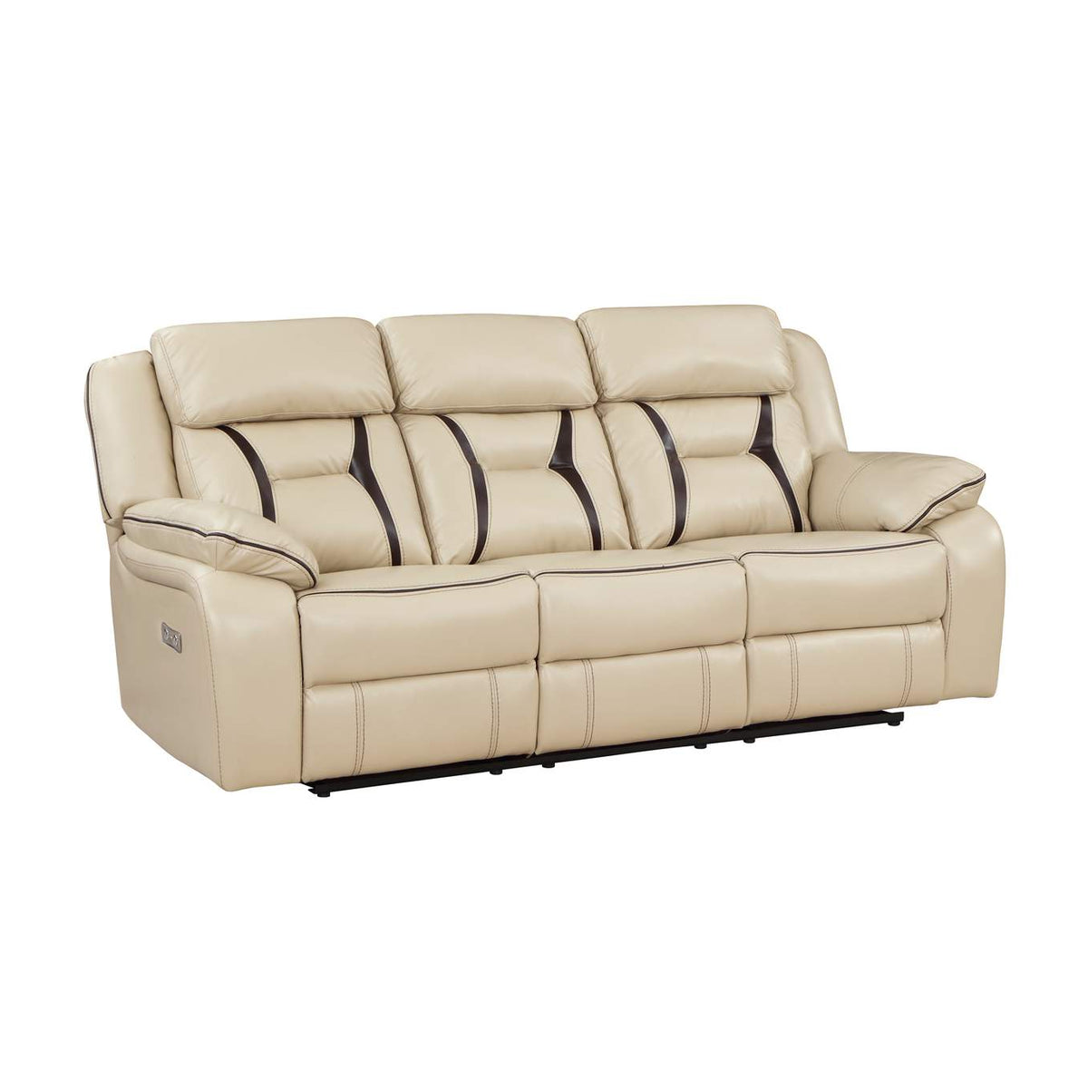 8229NBE-3PW Amite Power Double Reclining Sofa