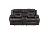 8229NDG-2PW Amite Power Double Reclining Love Seat with Center Console