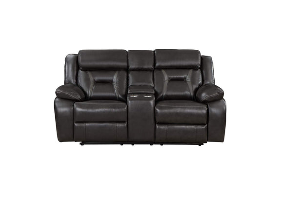 8229NDG-2PW Amite Power Double Reclining Love Seat with Center Console