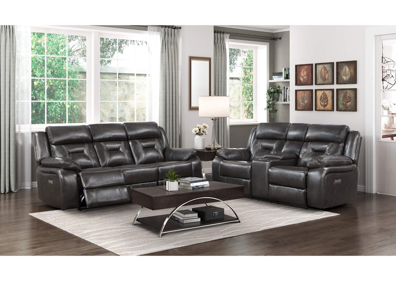 8229NDG-3PW Amite Power Double Reclining Sofa