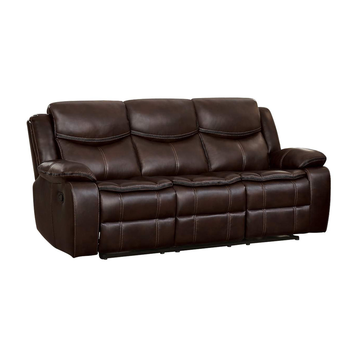 8230BRW-3 Bastrop Double Reclining Sofa
