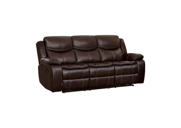 8230BRW-3 Bastrop Double Reclining Sofa