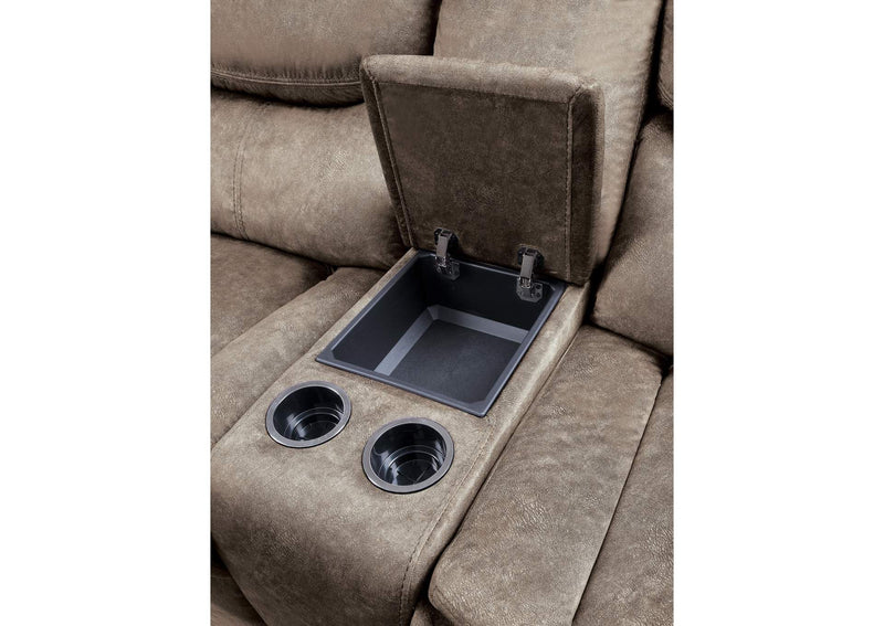 8230FBR-2 Bastrop Double Glider Reclining Love Seat with Center Console