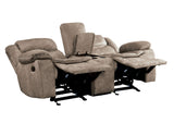 8230FBR-2 Bastrop Double Glider Reclining Love Seat with Center Console