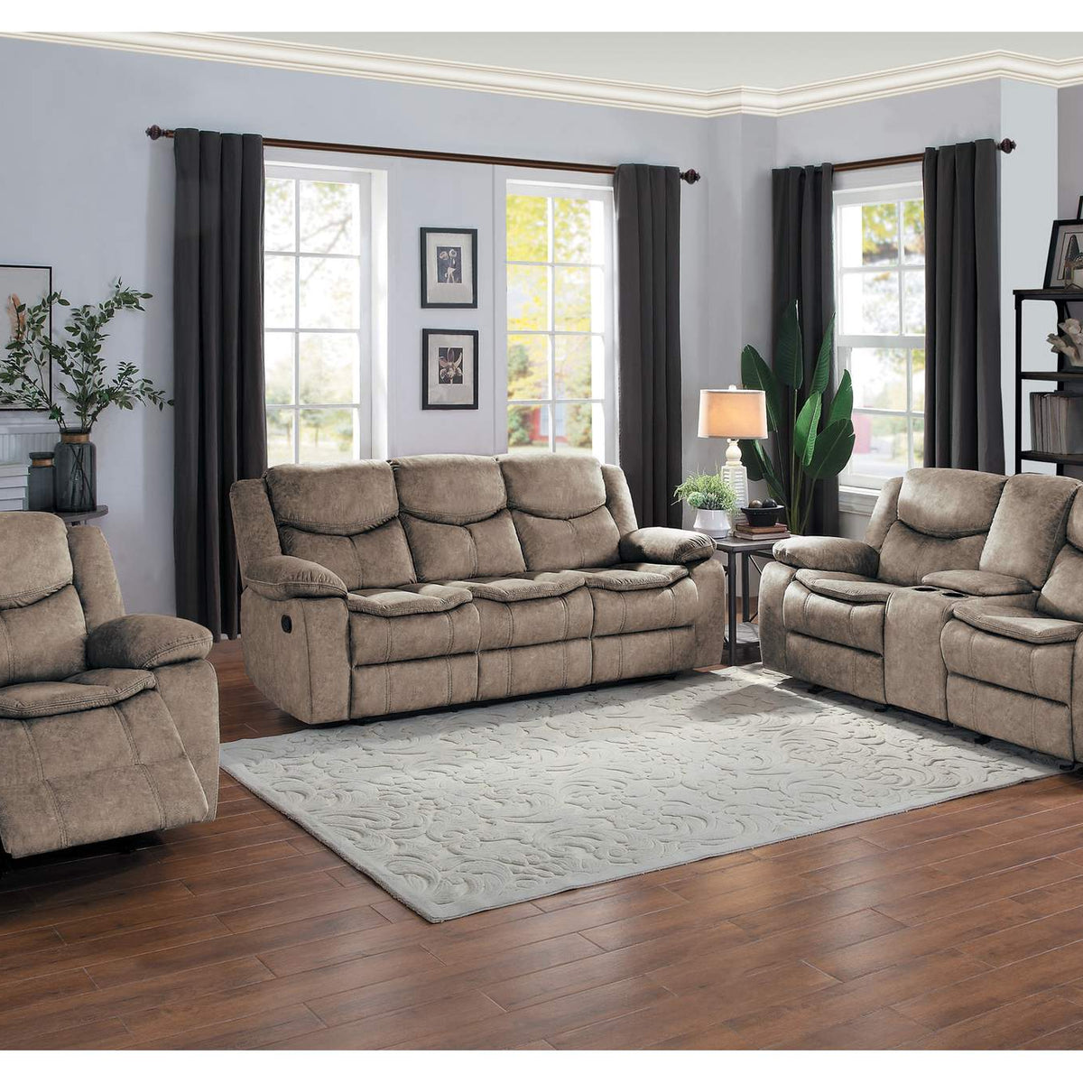 8230FBR-3 Bastrop Double Reclining Sofa