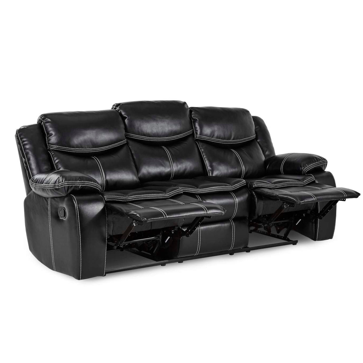 8230BLK-3 Bastrop Double Reclining Sofa