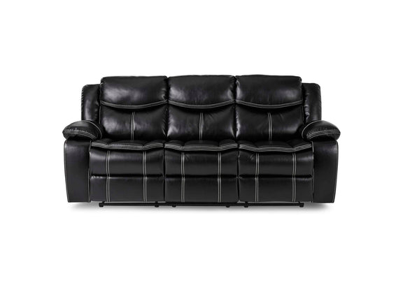 8230BLK-3 Bastrop Double Reclining Sofa