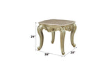 82442 Gorsedd End Table with Marble Top