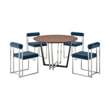 Joana Anastasia - Round Walnut Dining Table Set