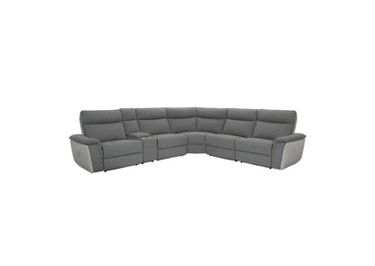 8259DGKIT6SCPWH Maroni 6-Piece Modular Power Reclining Sectional with Power Headrests