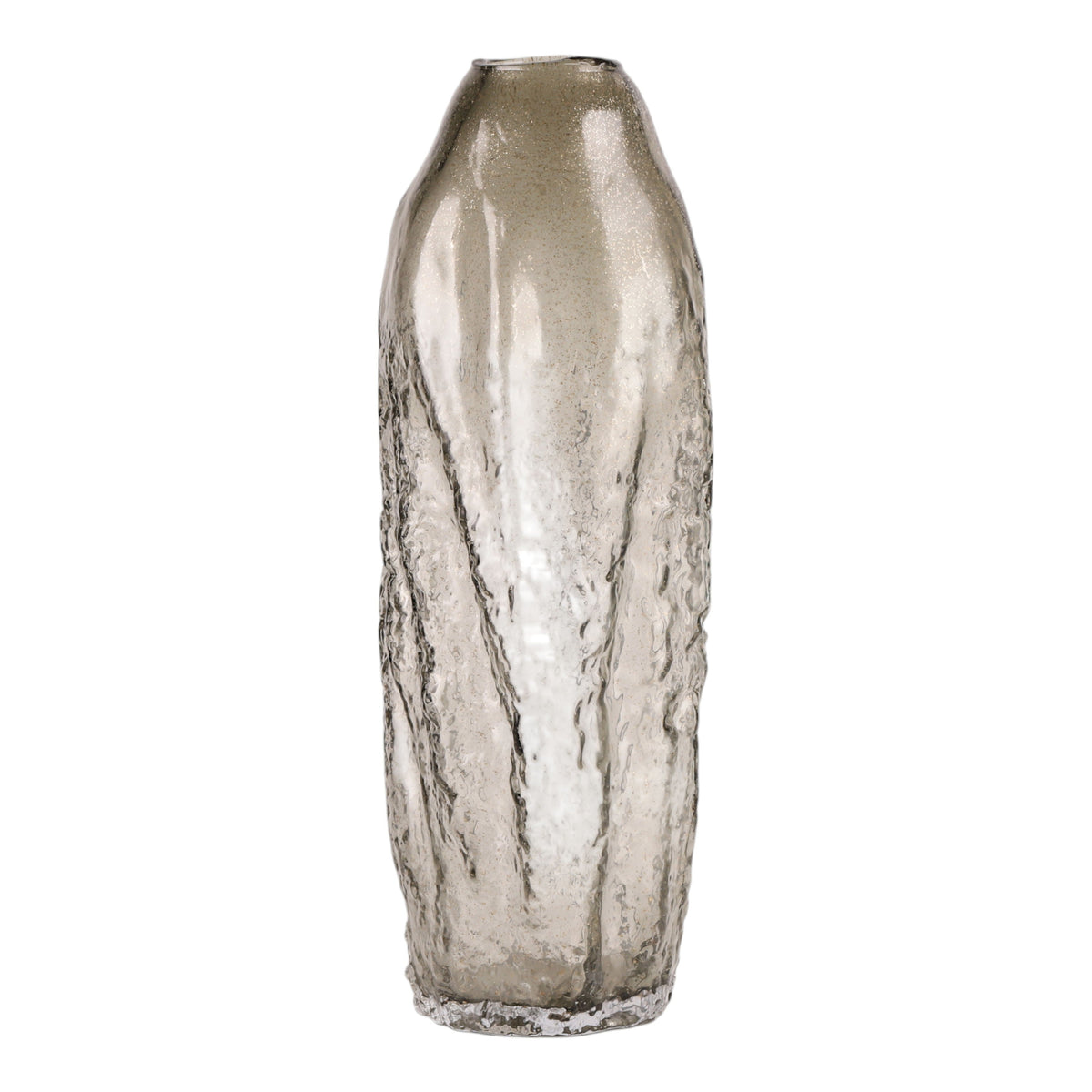 Seward Small Glass Vase - Clear / Frost