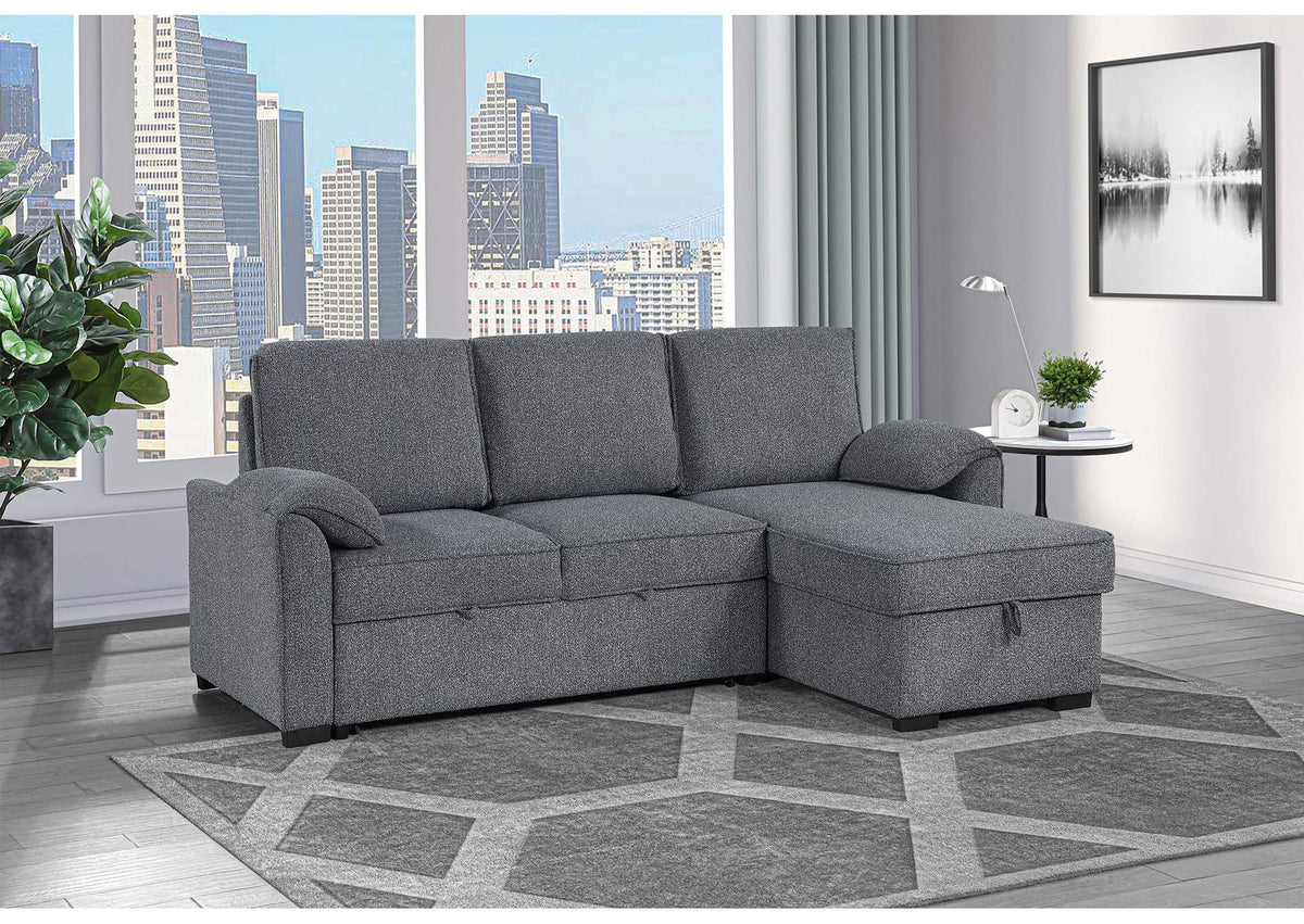 U0808-DARK_GREY-REVERSIBLE_SOFA_BED U0808 DARK GREY REVERSIBLE SOFA BED