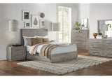 5RS381 Alexandra Solid Wood Two Drawer Nightstand In Rustic Latte