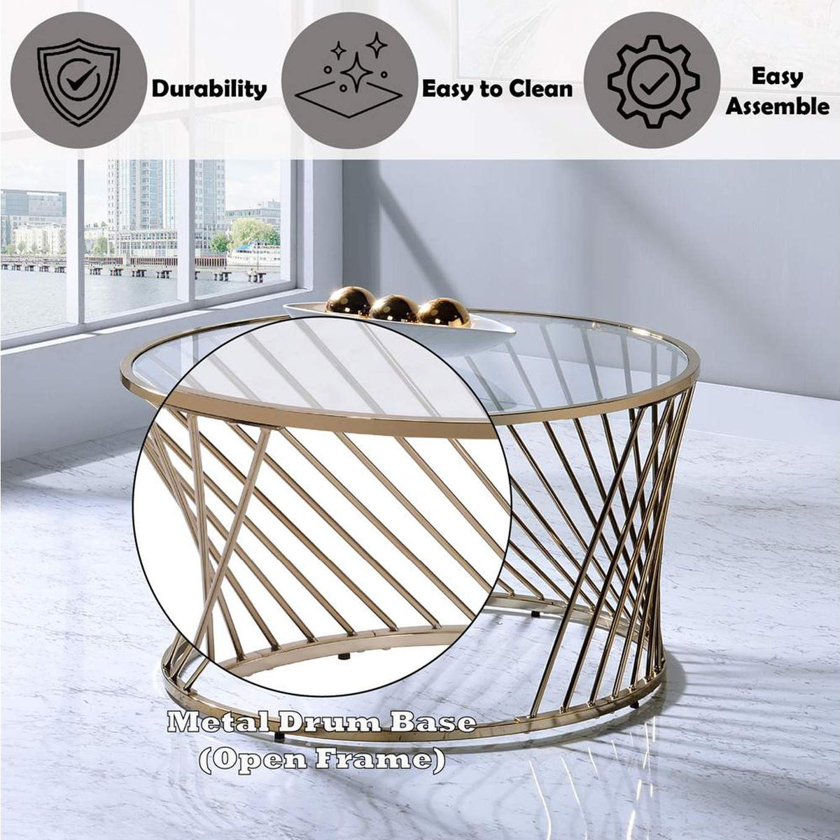 82990 Bluelipe Coffee Table
