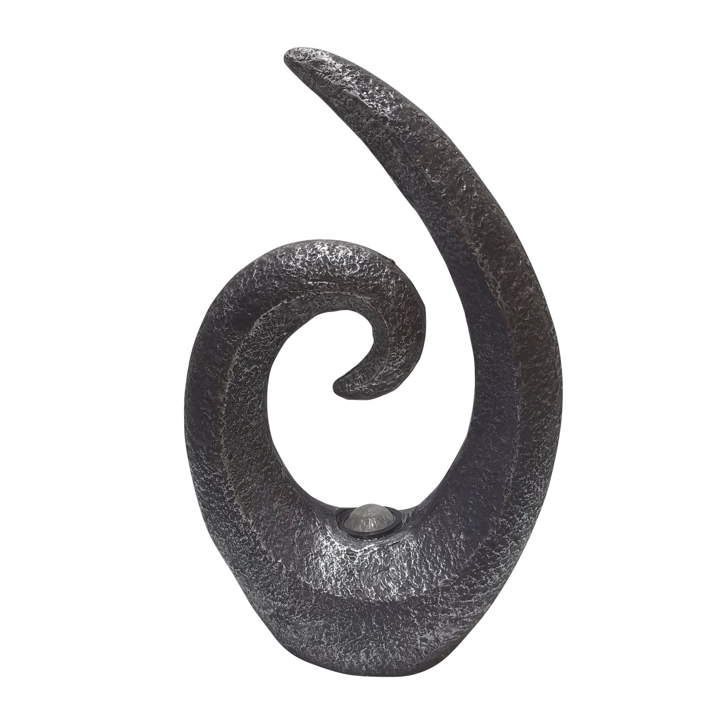 20" Loopy Statue With Solar - Dark Gray