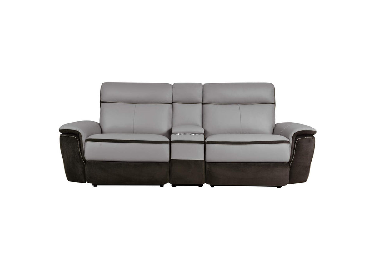 8318-2CNPWKIT Laertes Power Double Reclining Love Seat with Center Console