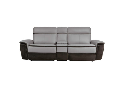 8318-2CNPWKIT Laertes Power Double Reclining Love Seat with Center Console