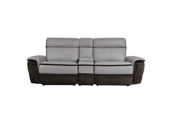 8318-2CNPWKIT Laertes Power Double Reclining Love Seat with Center Console