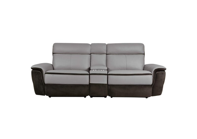 8318-2CNPWKIT Laertes Power Double Reclining Love Seat with Center Console