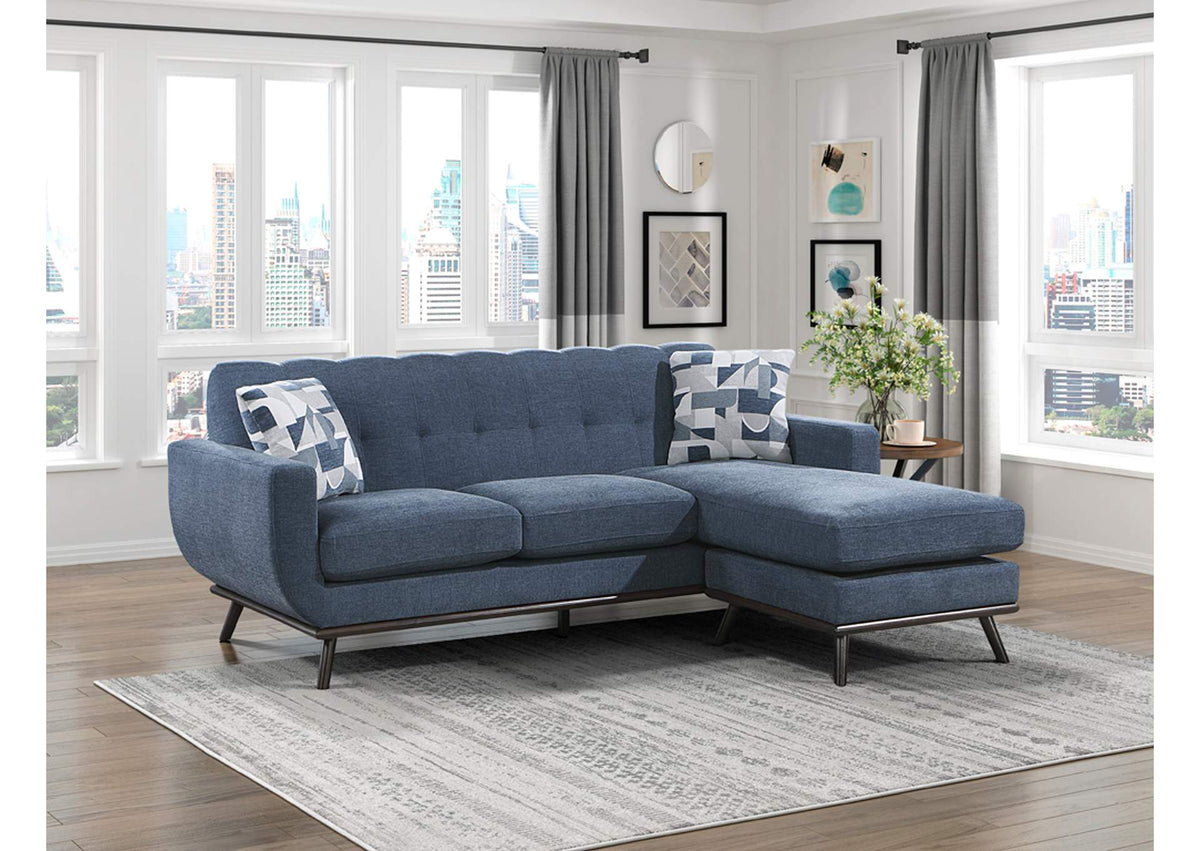 8341BL-3SCRV Everton Reversible Sofa Chaise