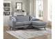 8341GY-3SCRV Everton Reversible Sofa Chaise