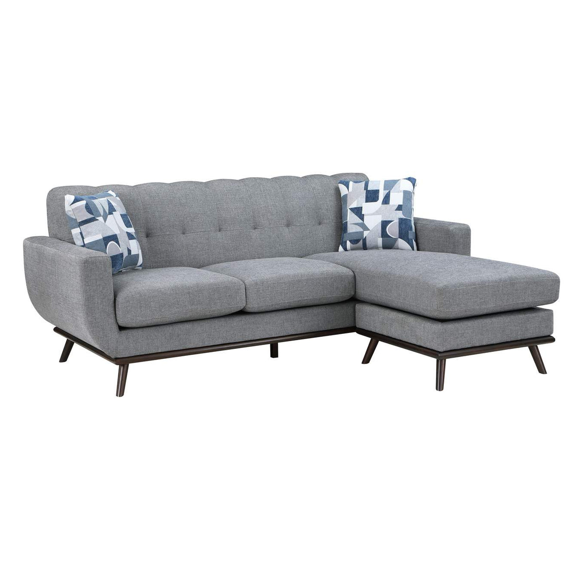 8341GY-3SCRV Everton Reversible Sofa Chaise