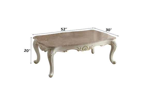 83540 Chantelle Coffee Table with Marble Top