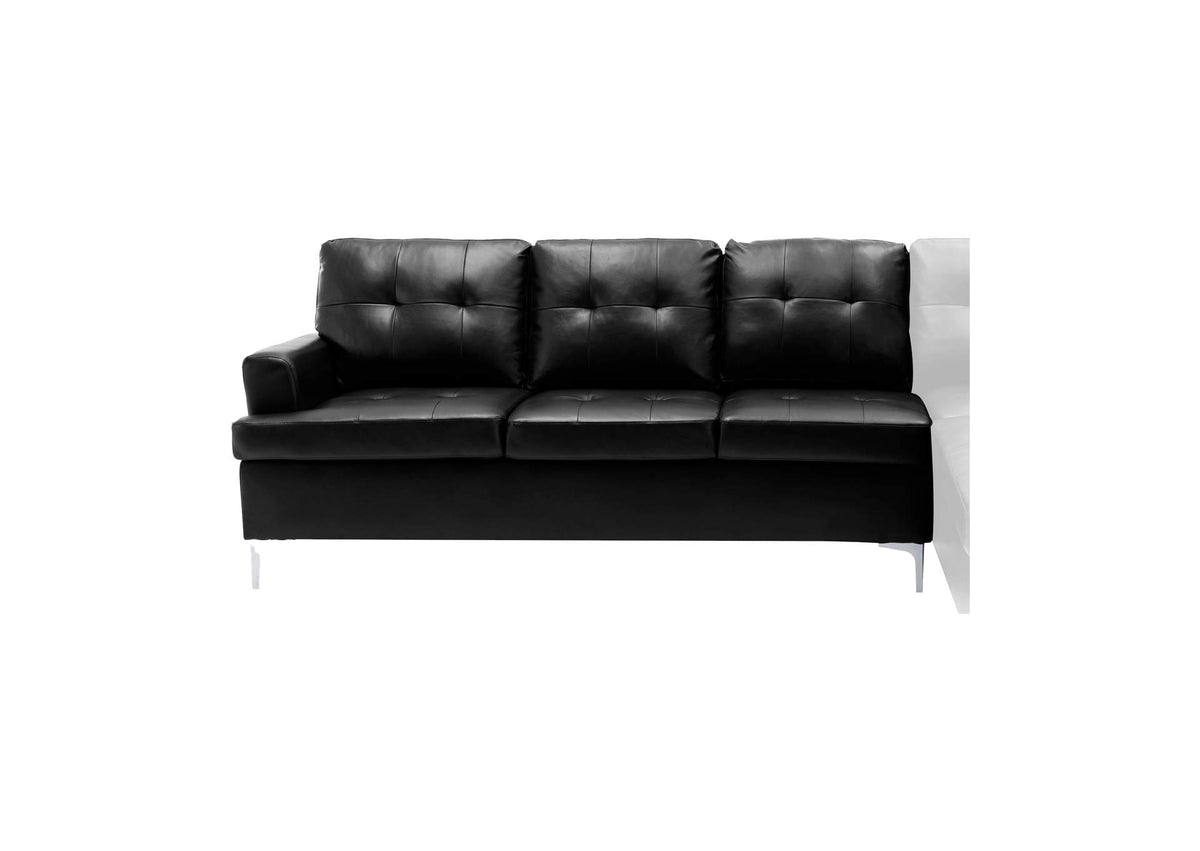 8378BLK-L Left Side 3-Seater