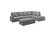 8378GRYKIT3 Barrington 3-Piece Sectional with Right Chaise and Ottoman