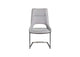 D1119DC-LIGHT_GREY_DRK_GRY_PU D1119 LIGHT GREY - DARK GREY DINING CHAIR